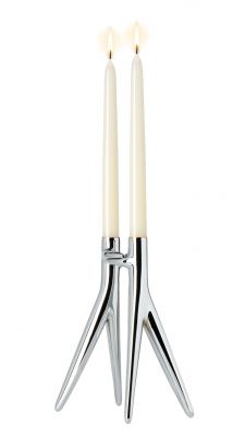 Abbracciaio Kerzenständer Kartell Verchromt
